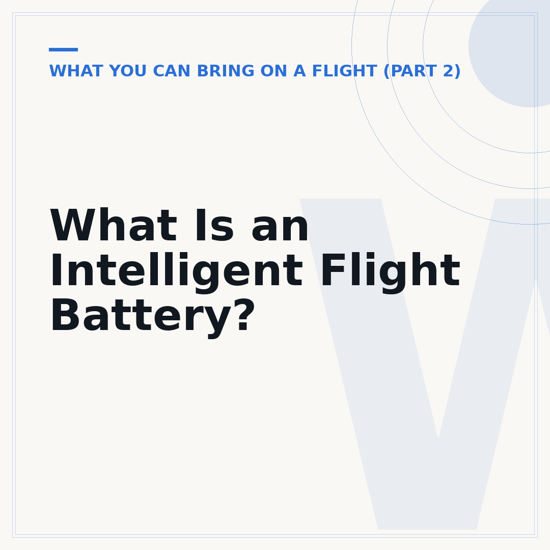 What Is an Intelligent Flight Battery?