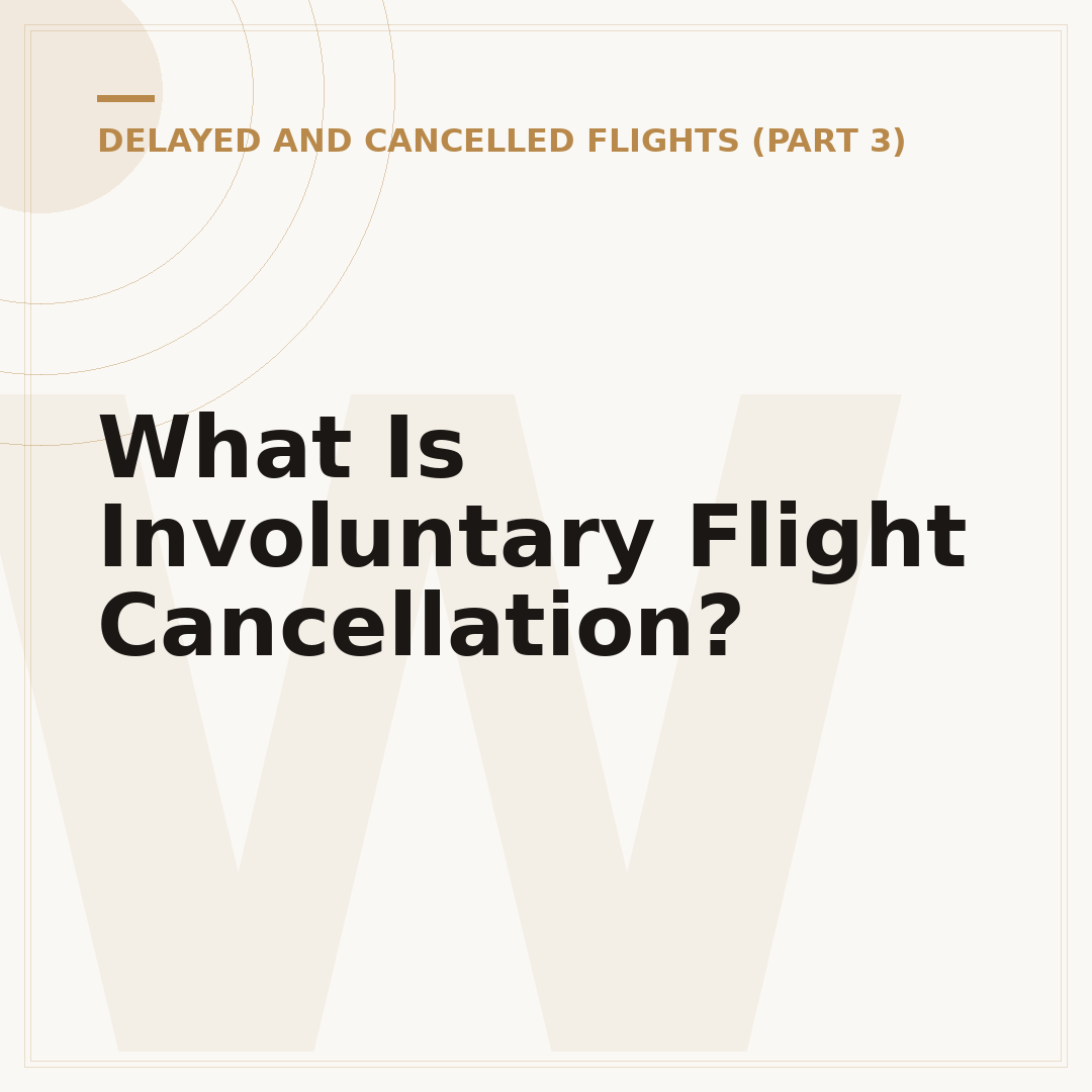 What Is Involuntary Flight Cancellation?