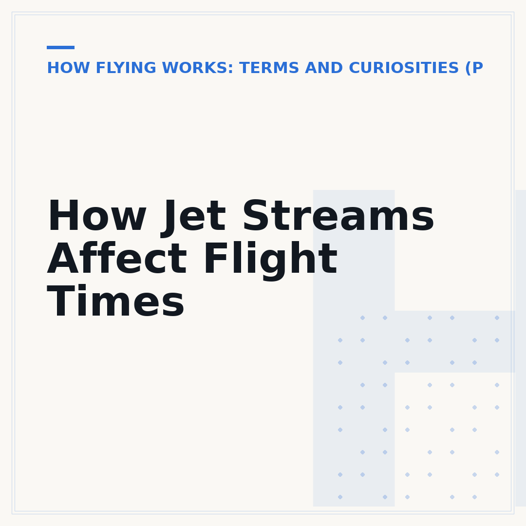 How Jet Streams Affect Flight Times