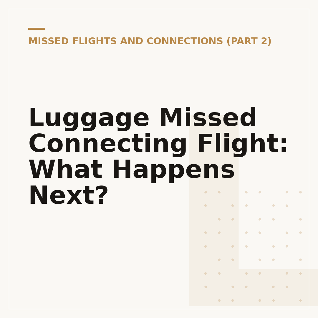 Luggage Missed Connecting Flight: What Happens Next?