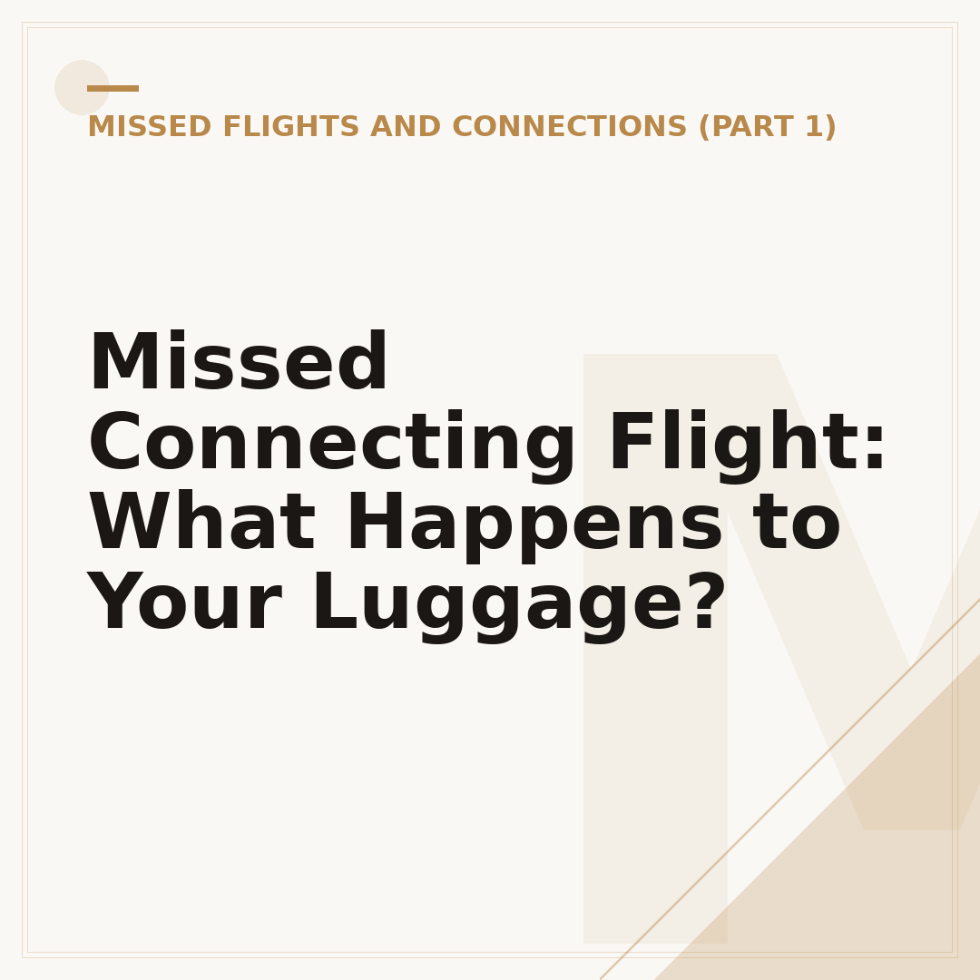 Missed Connecting Flight: What Happens to Your Luggage?