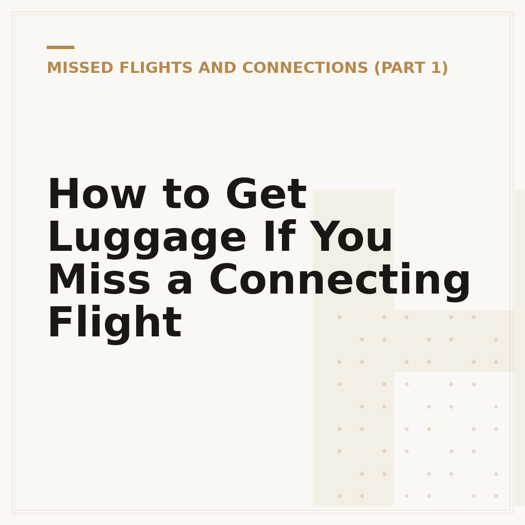 How to Get Luggage If You Miss a Connecting Flight