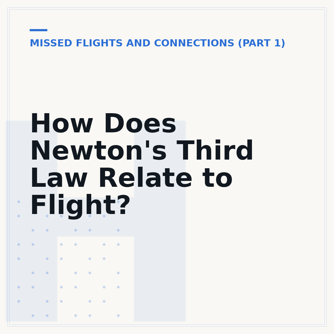 How Does Newton's Third Law Relate to Flight?