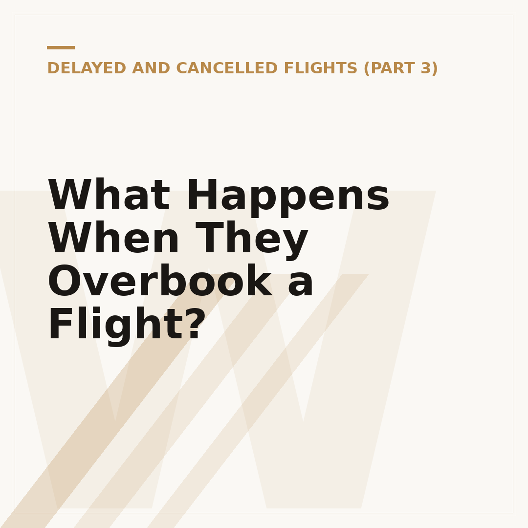 What Happens When They Overbook a Flight?