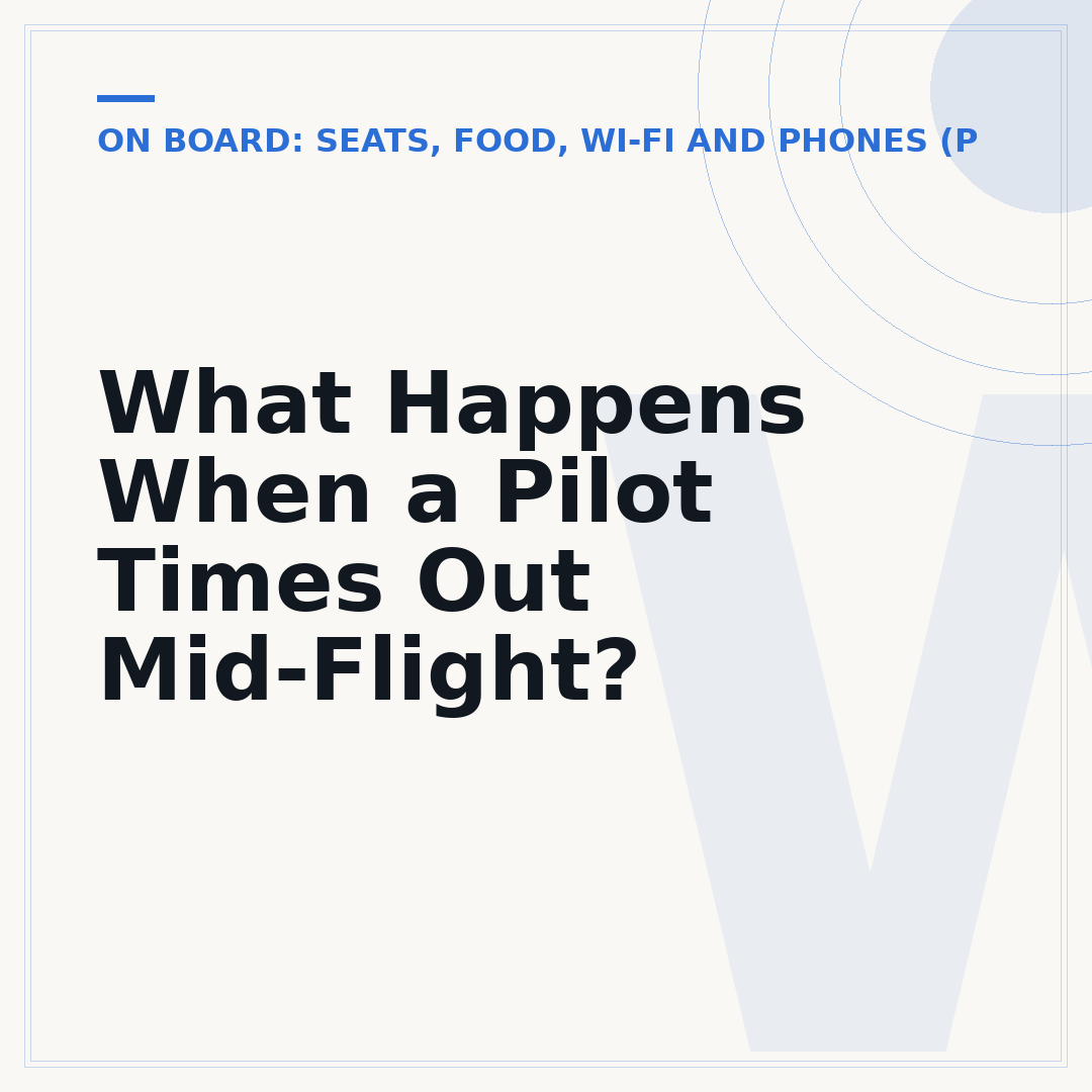 What Happens When a Pilot Times Out Mid-Flight?