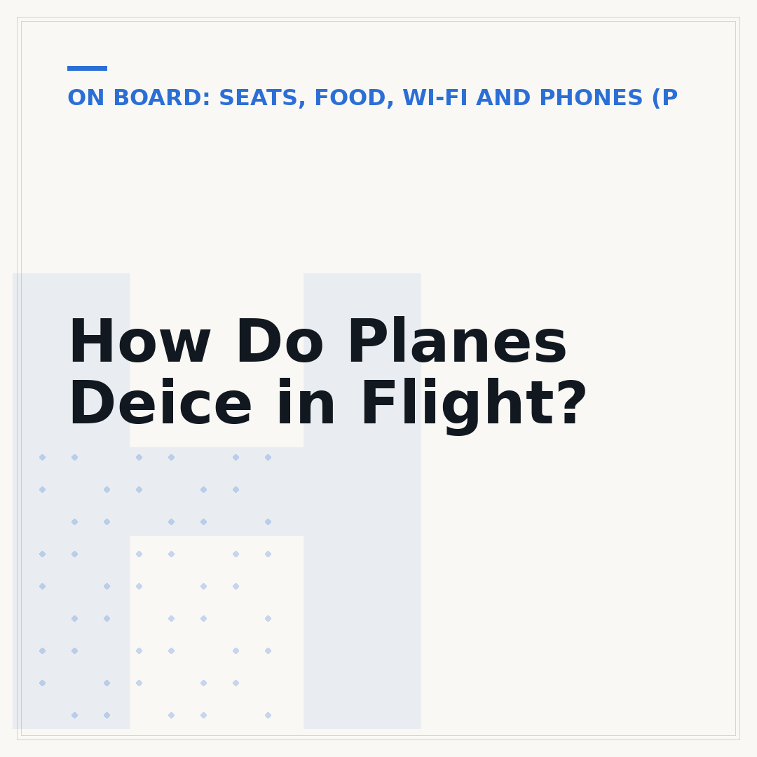 How Do Planes Deice in Flight?