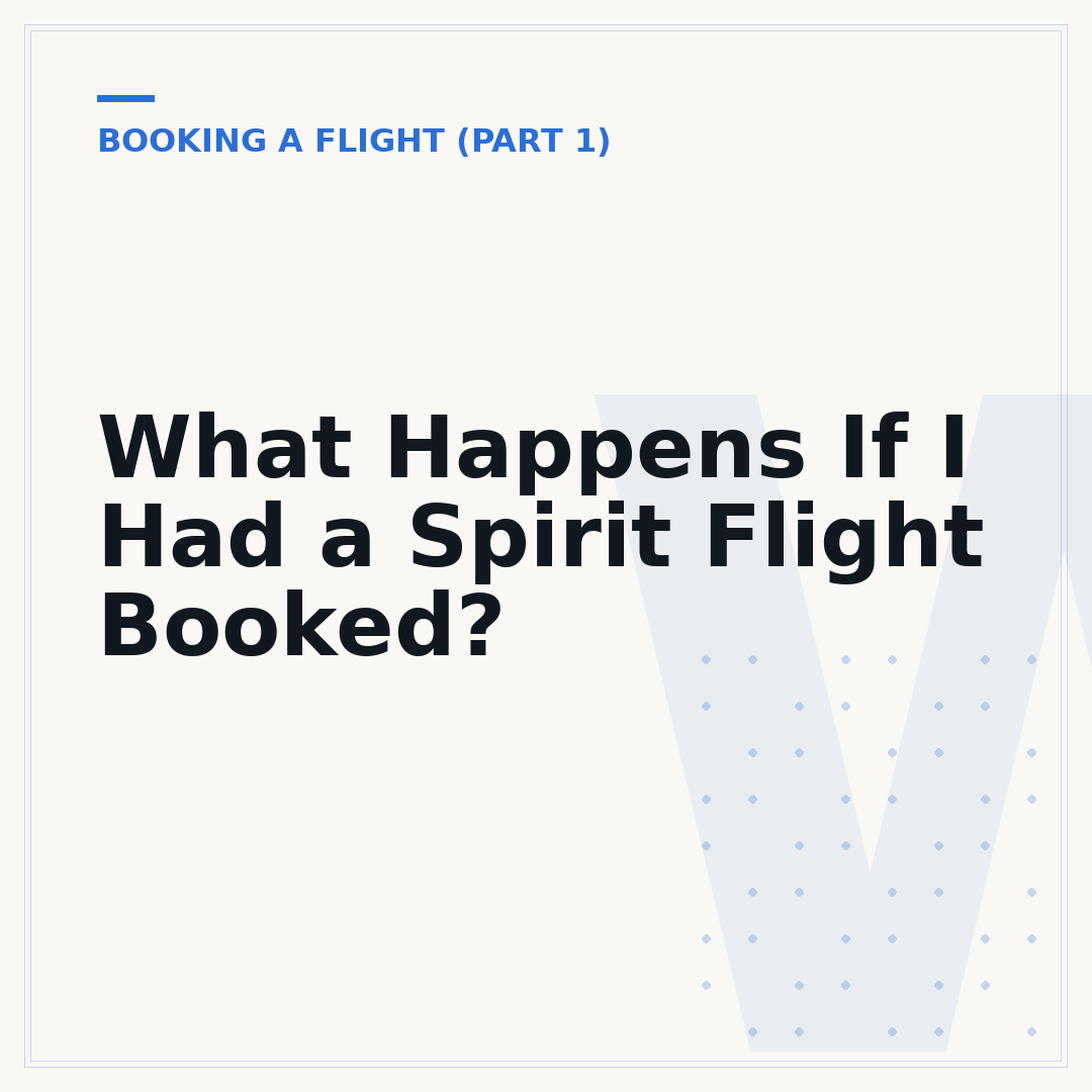 What Happens If I Had a Spirit Flight Booked?