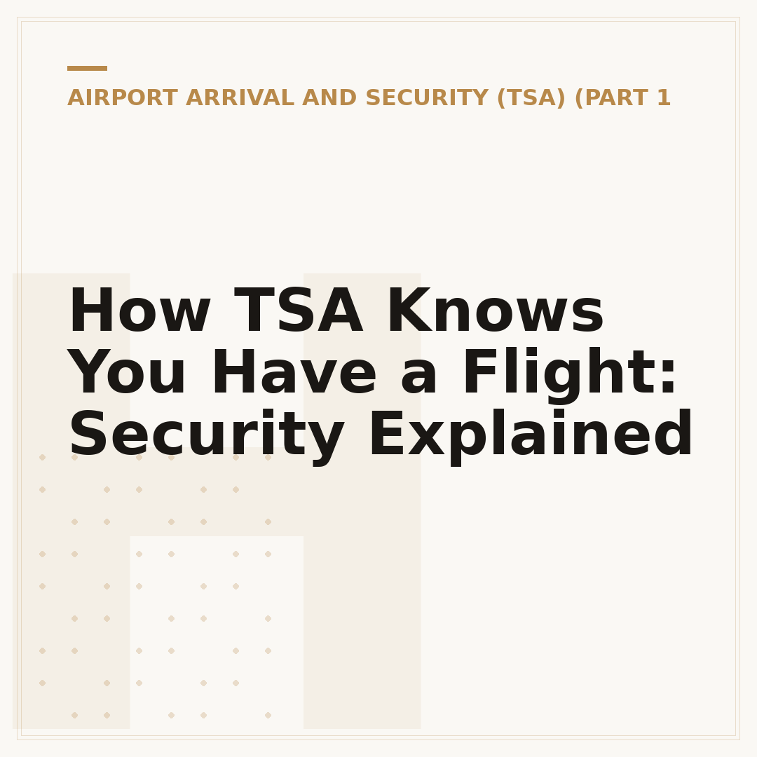 How TSA Knows You Have a Flight: Security Explained