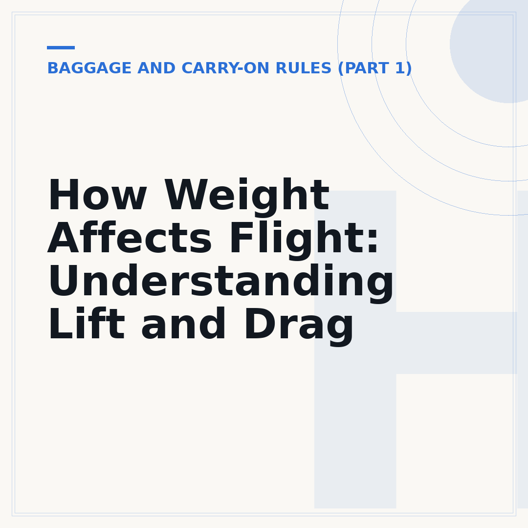 How Weight Affects Flight: Understanding Lift and Drag