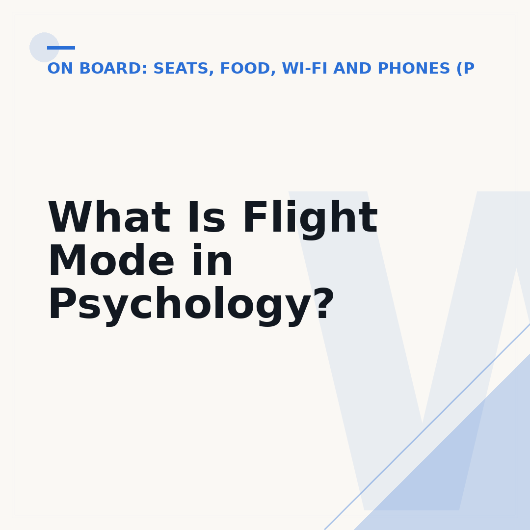 What Is Flight Mode in Psychology?