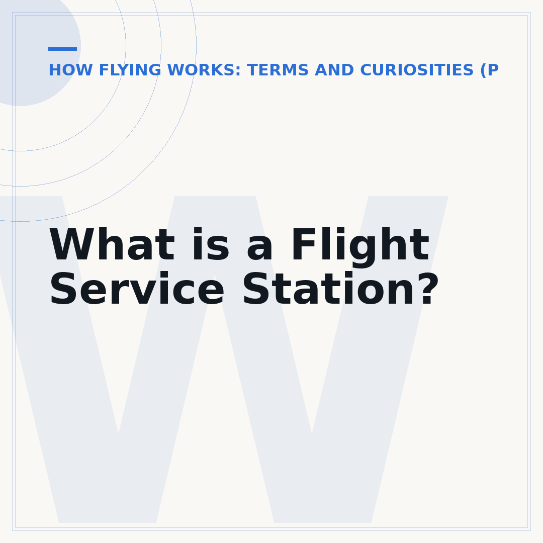 What is a Flight Service Station?