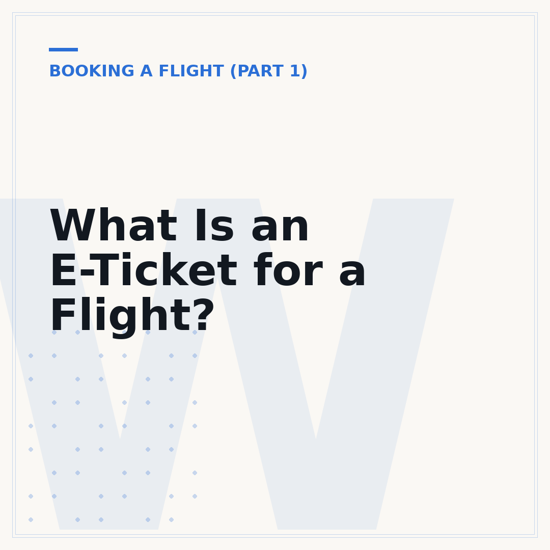 What Is an E-Ticket for a Flight?