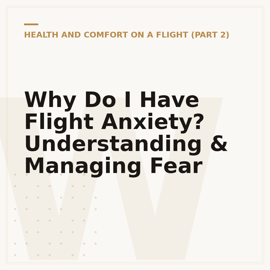 Why Do I Have Flight Anxiety? Understanding & Managing Fear