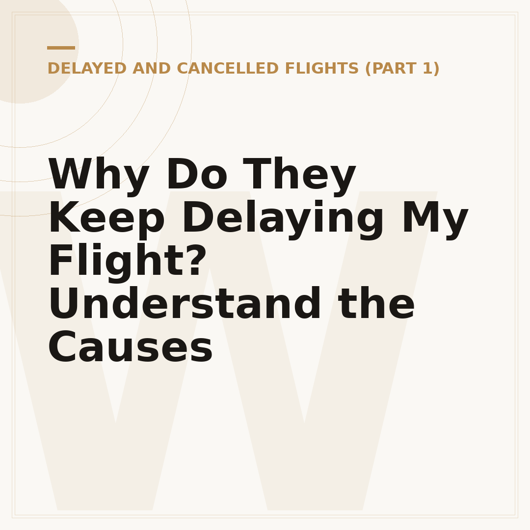 Why Do They Keep Delaying My Flight? Understand the Causes